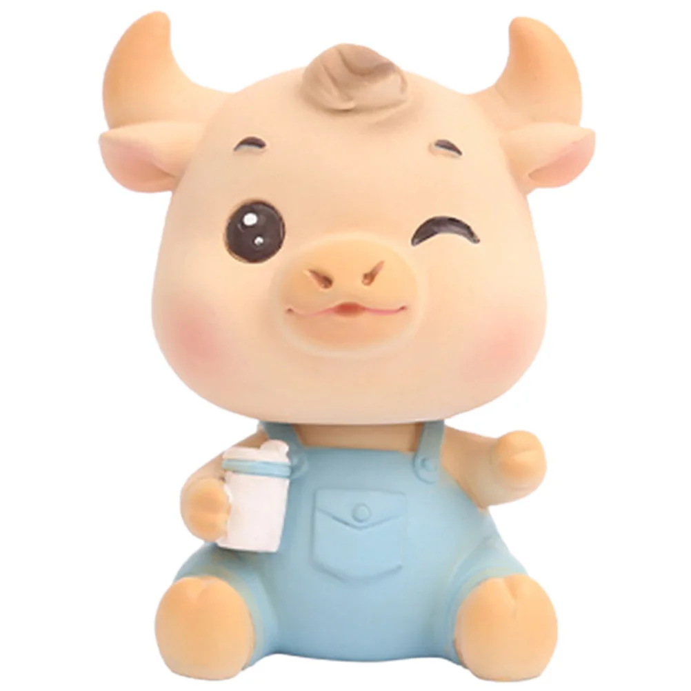 

1pc Cattle Ox Delicate 'Adorable Creative Crafts for Desktop ' Car