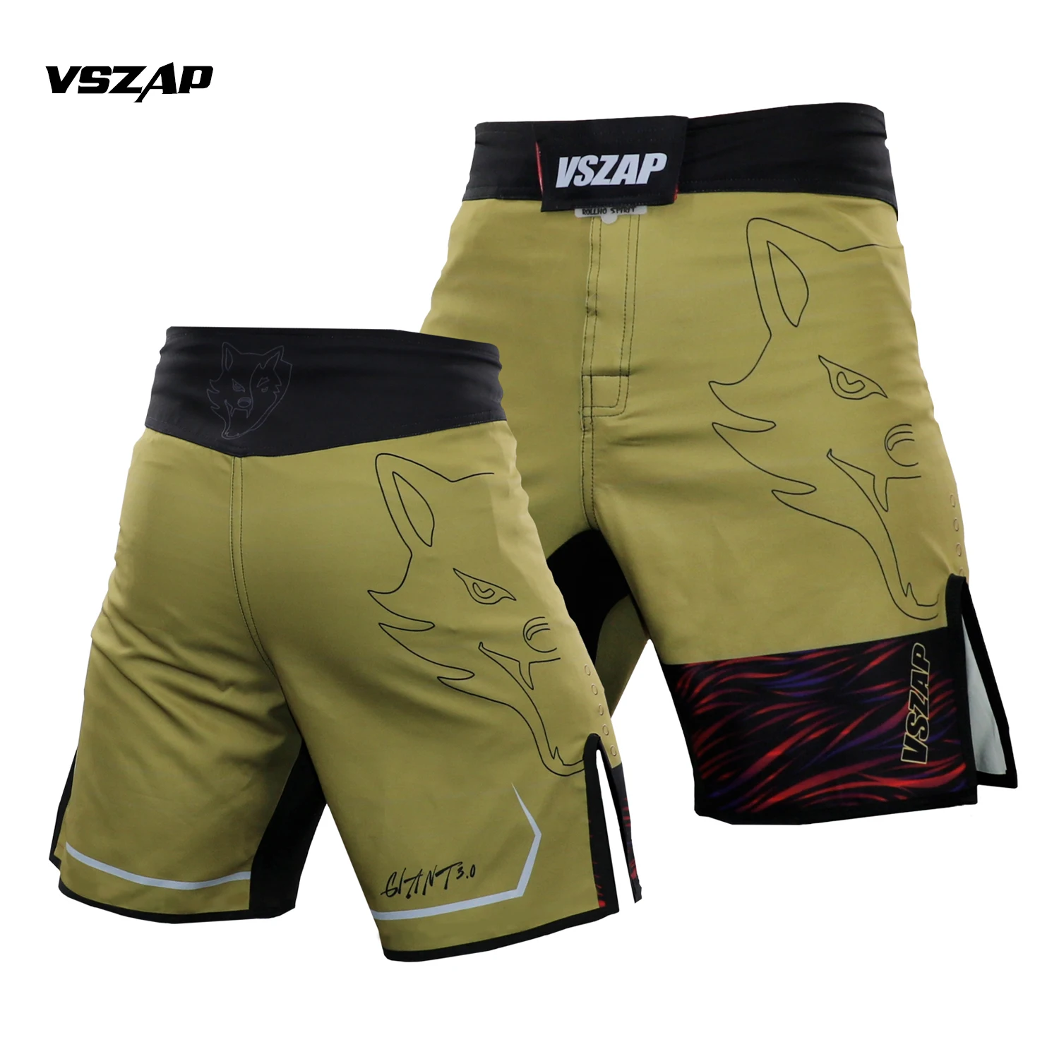 

VSZAP Performance MMA Short Boxe Boxeo Shorts Sports Training And Competition MMA Shorts Tiger Muay Thai Kick Boxing Shorts