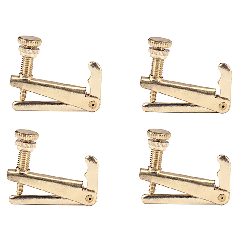 

HOT 4 Pcs Violin Fine Tuner Adjuster Iron For 3/4 4/4 Size Violin Accessories