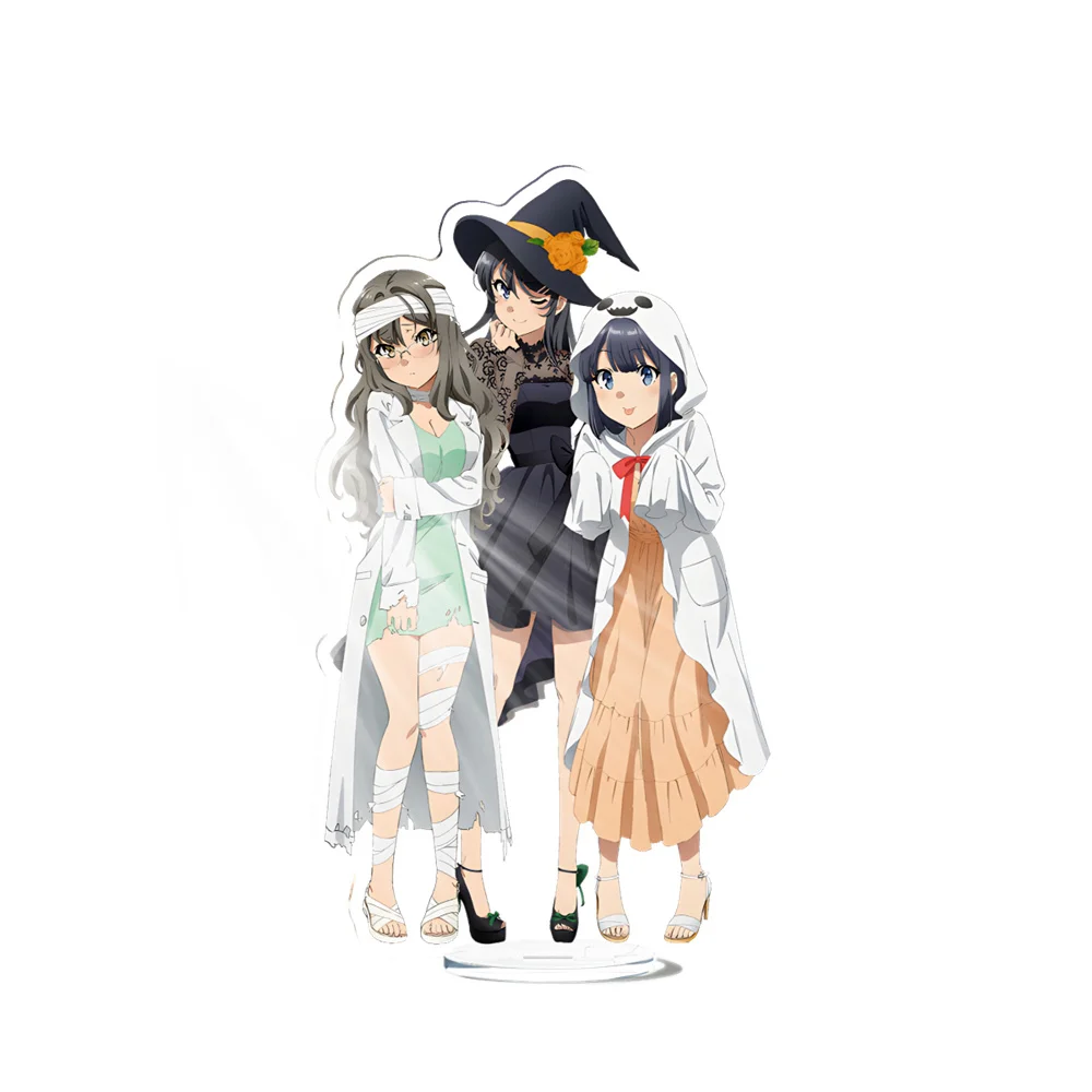 Фото Аниме Rascal Does Not Dream of Bunny Girl Senpai 15 см акриловая подставка Shouko Makinohara подарки на Хэллоуин аксессуары Декор подарки №2