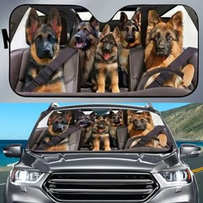 

Солнцезащитный козырек для немецкой овчарки на лобовое стекло