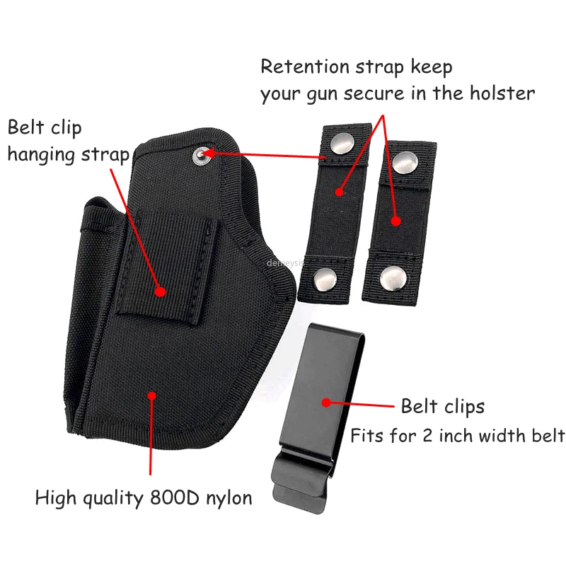 Правая или левая кобура для скрытого ношения пистолета Glock 19 17 26 27 43, S&amp;W M&amp;P Shield 9/40, 1911 Taurus PT111 G2, Sig Sauer Ruger.