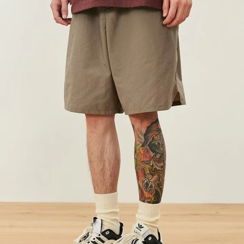 

Капри Y2K Мужская для работы, Свободные повседневные уличные шорты выше колена, темпераментная модная одежда, лето