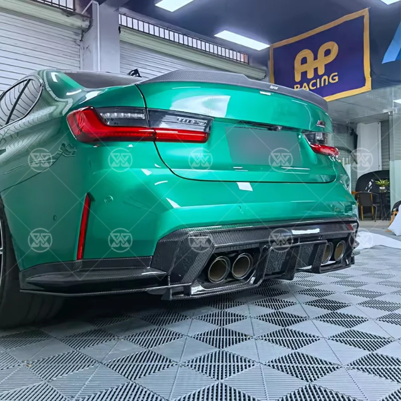Фото Карбоновый задний диффузор-спойлер для BMW M4 G82 G83 M3 G80 - задний сплиттер, элемент обвеса, автомобильный аксессуар №3