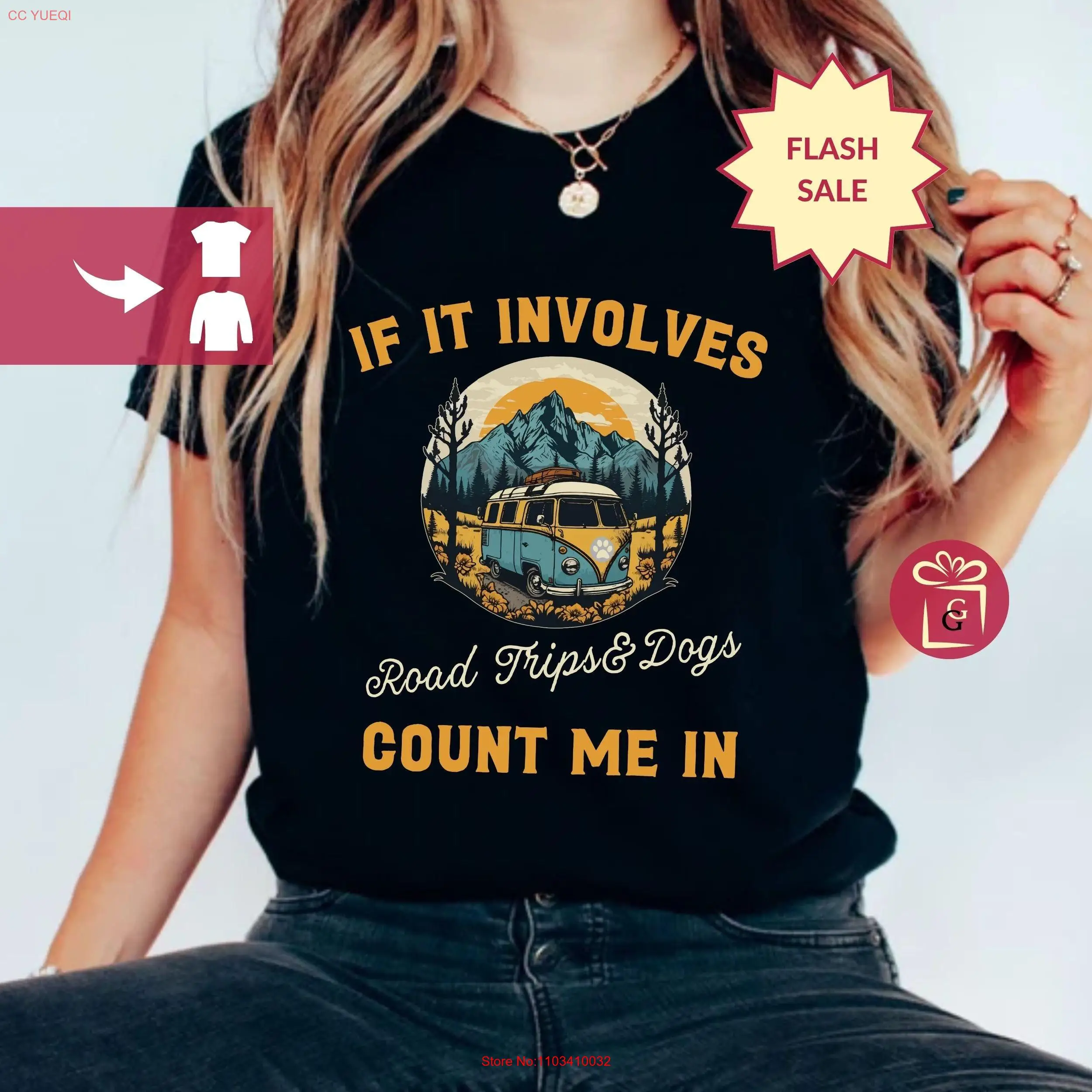 Футболка Adventure Lover If It Involves Дорожные поездки Собаки Любители путешествий Собака