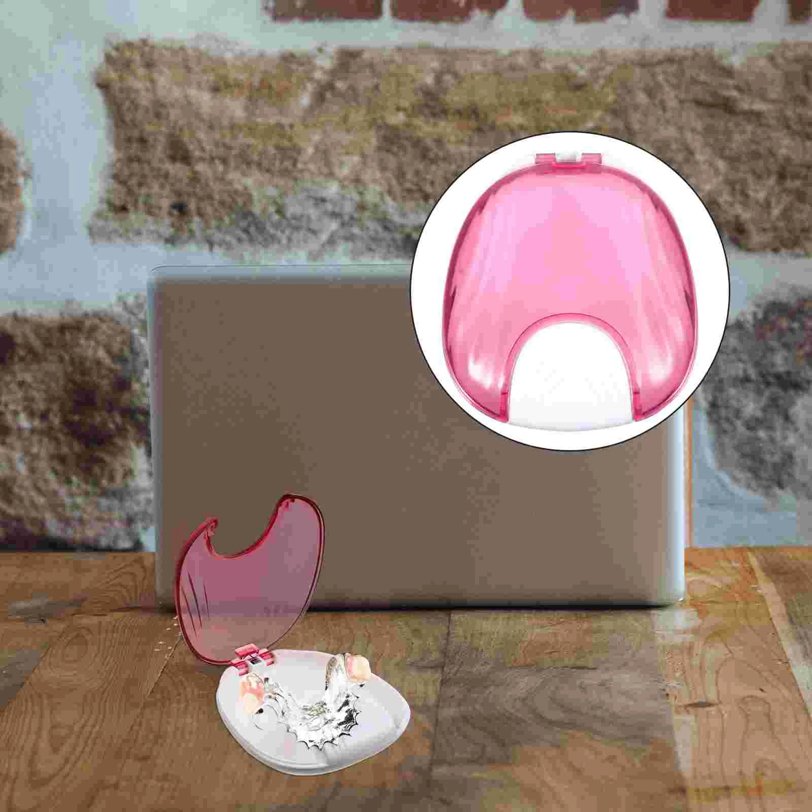 

Mouthpiece Denture Box Container False Tooth Case Mouth Guard Denture Case