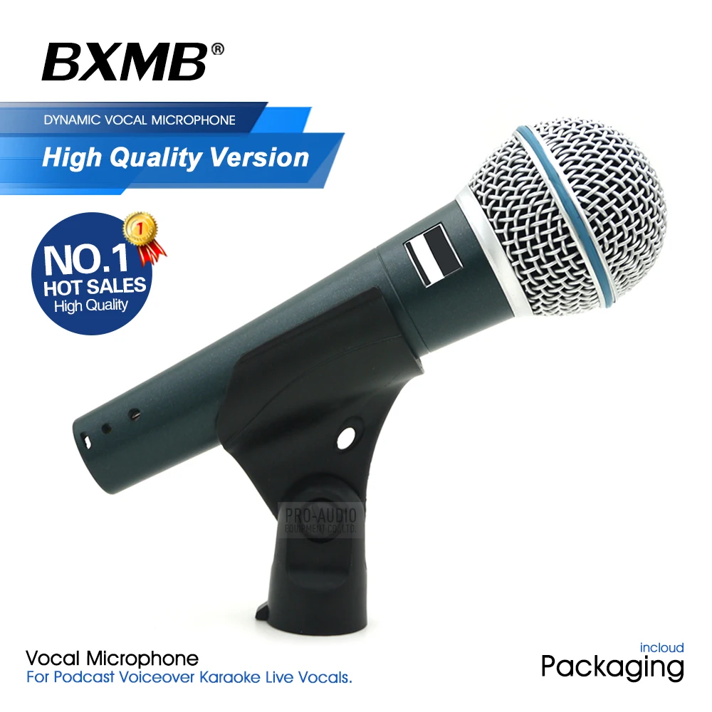 

HIGH Quality BETA58A Professional Wired Microphone Super-cardioid BETA58 Dynamic Mic For Karaoke Live Vocal Performance