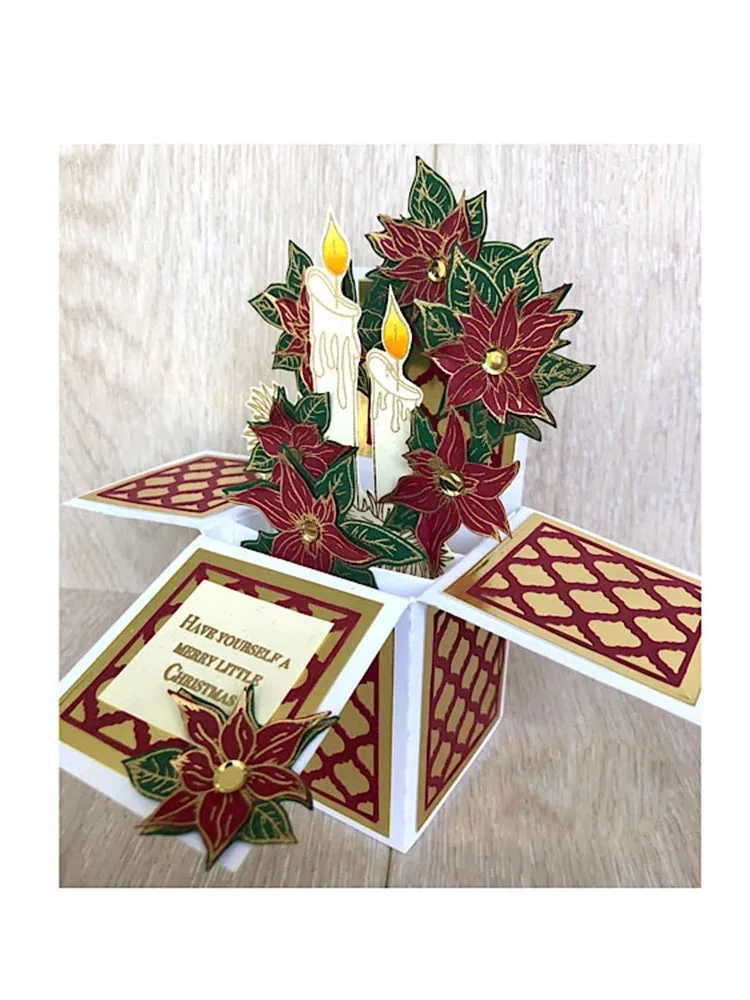 Снежинка в коробке металлические штампы трафареты вырезанные для сделай сам