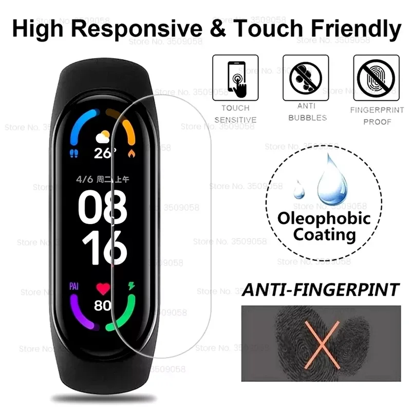 

3-12PCS Hydrogel Film For Xiaomi Mi Band 6 5 Band6 MiBand6 9D Curved Protective Film On Xiomi MiBand 6 Smart Wristband Not Glass