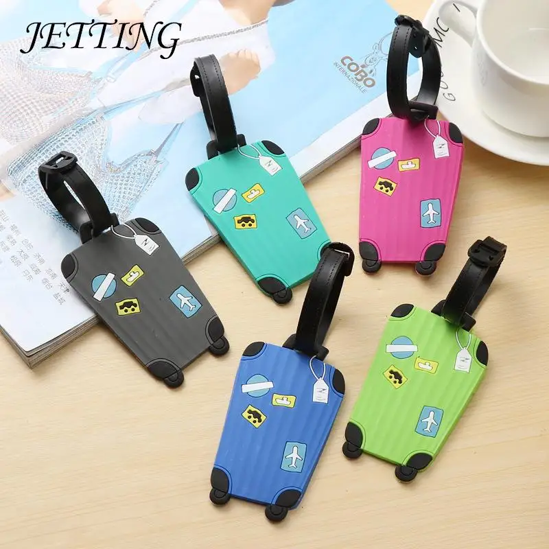 

High Quality Cute Silicon Luggage Tags Suitcase ID Address Holder Baggage Tag Portable Label Luggage Tag Travel Accessories