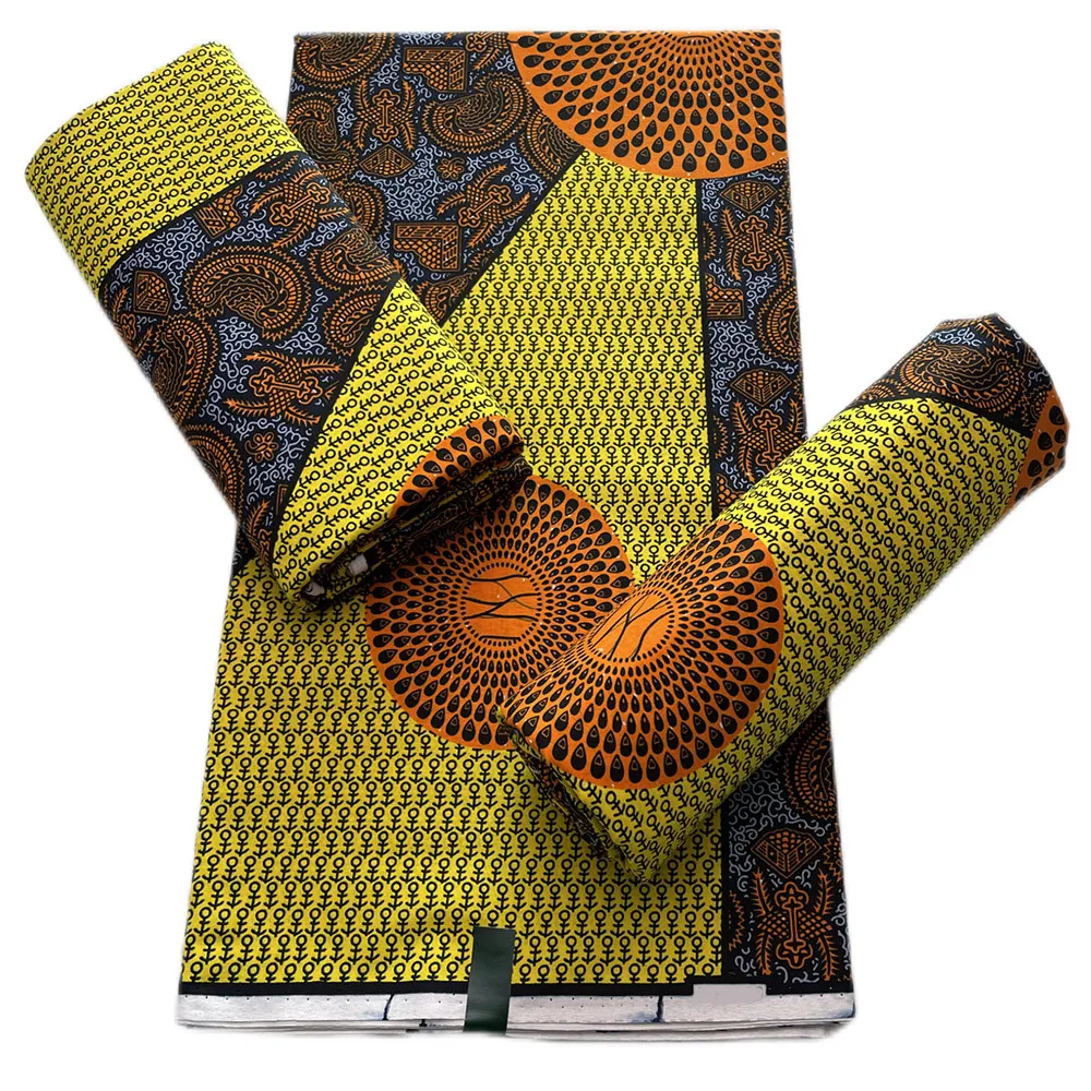 

Оригинальный настоящий воск 100% хлопок высокое качество Kente воск африканская ткань воск ткань 2022 последние 6 ярдов восковой ткани