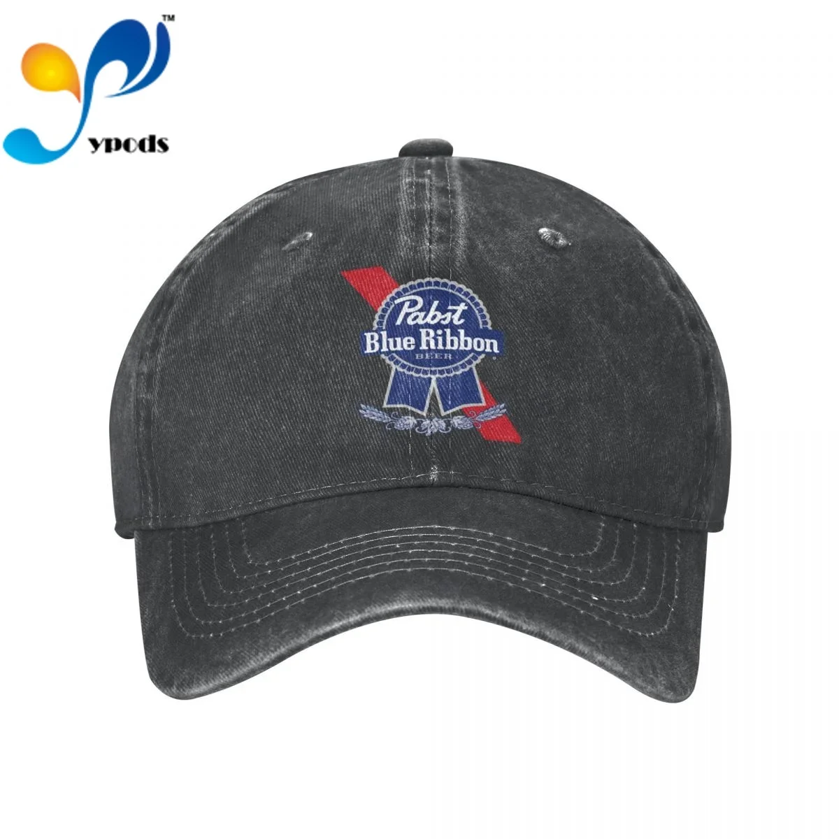 

Pabst Blue Ribbon Logo Unisex Baseball Cap Men Women Snapback Hat Dad Hat Summer Sun Cap for Men and Women Hats