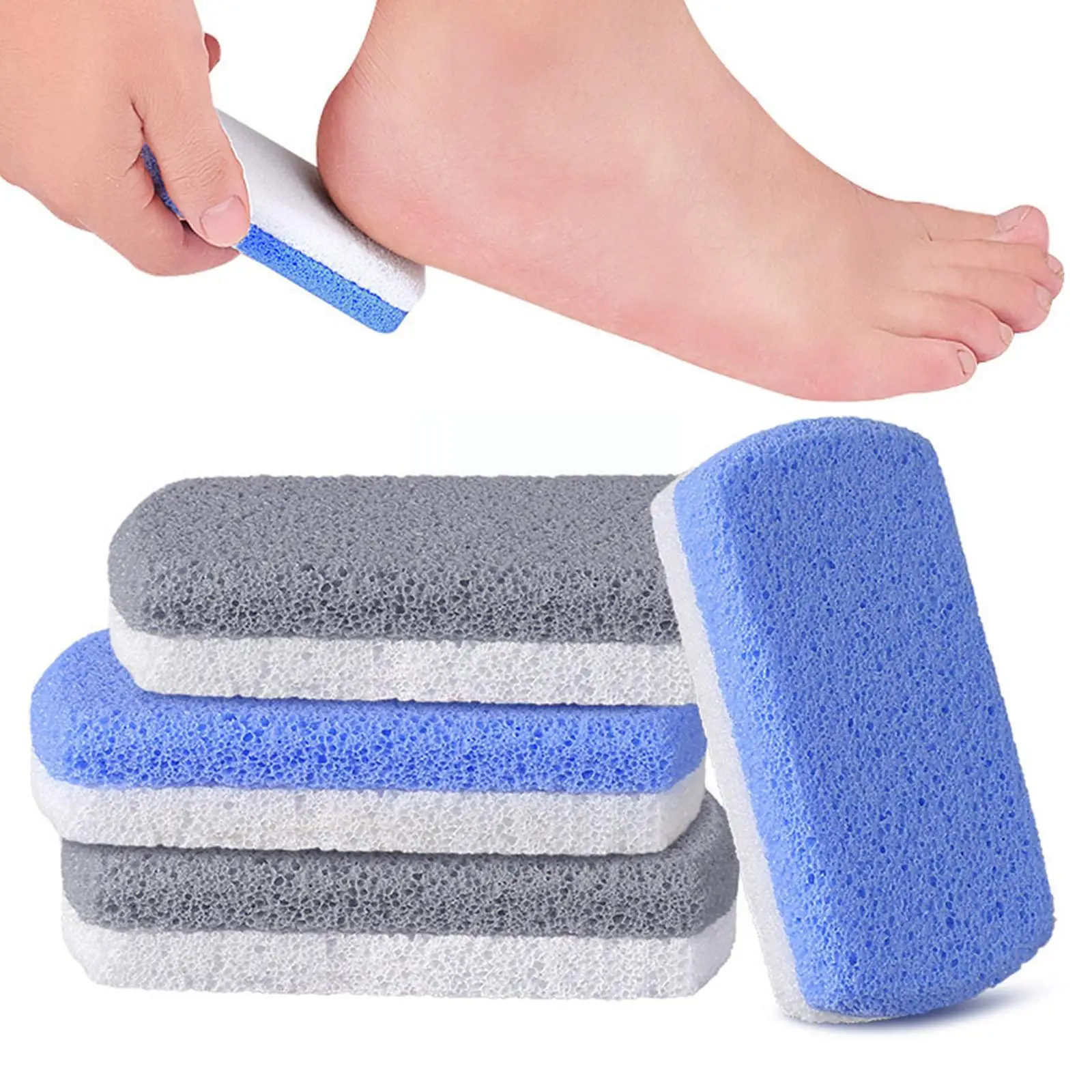

Foot Pumice Stone Double-sided Foot Sanding Block Dead Calluses Manicure Remover Grinding Pedicure Hands Feet Skin Nails Bl G8I3