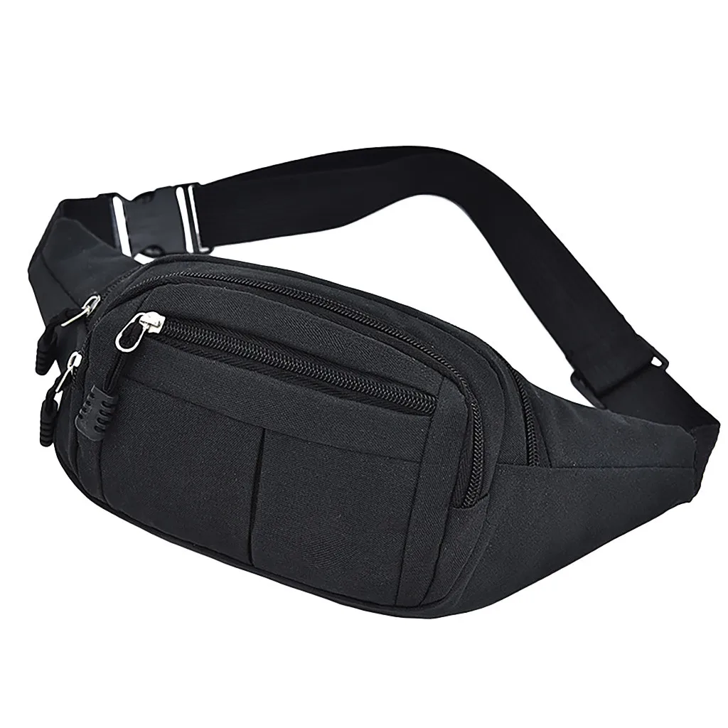 Crossbody Male Banana Bag Men's Breast Package Waterproof Outdoor Sports Bag Canvas Pouch Korean-style Waist Bag Fanny Pouch