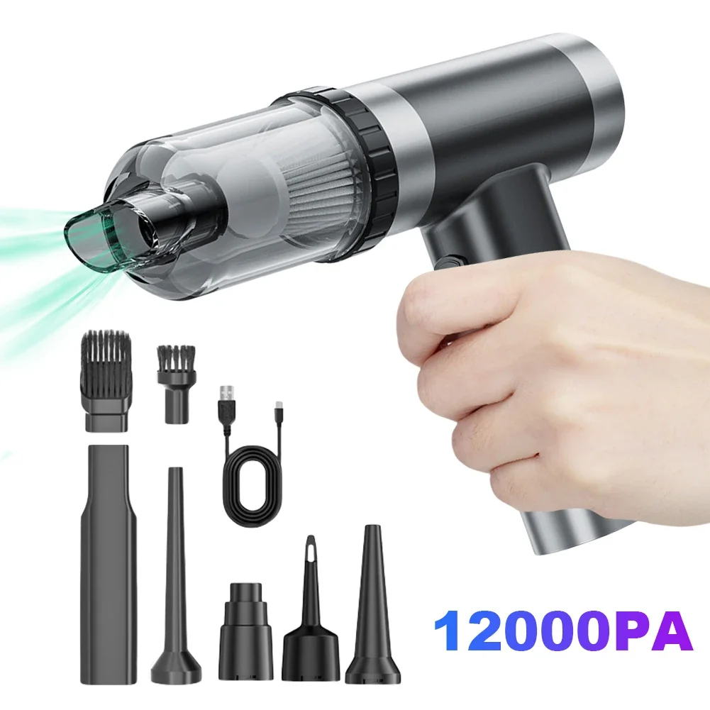 Беспроводной ручной очиститель 2 в 1 12000 па Мощное всасывание