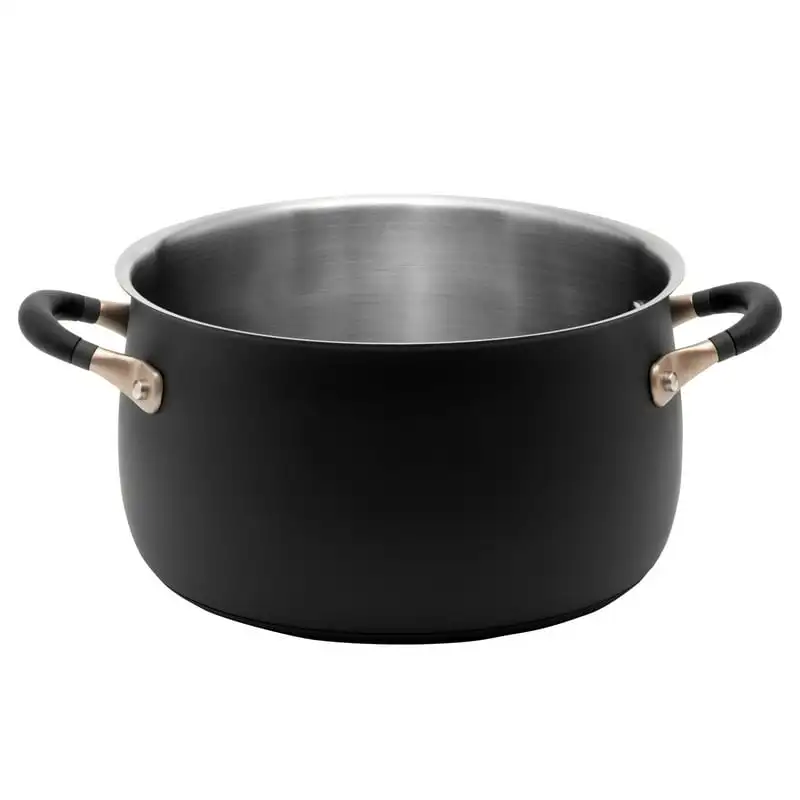 

Series Stainless Steel Stockpot, 6.5-Quart, Matte Black