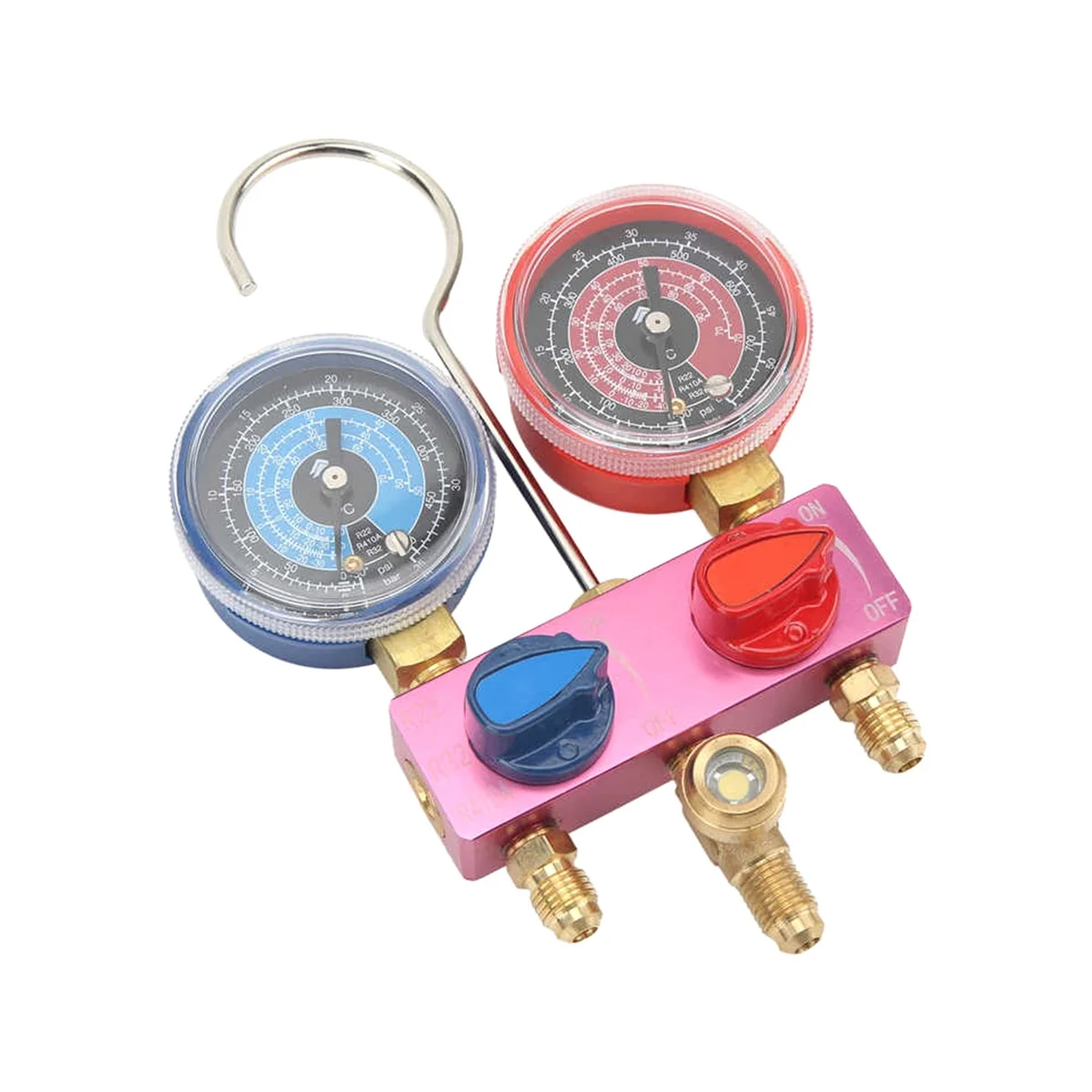 Ручной манометр для диагностики хладагента G1/4 холодильника R22/32/R410A