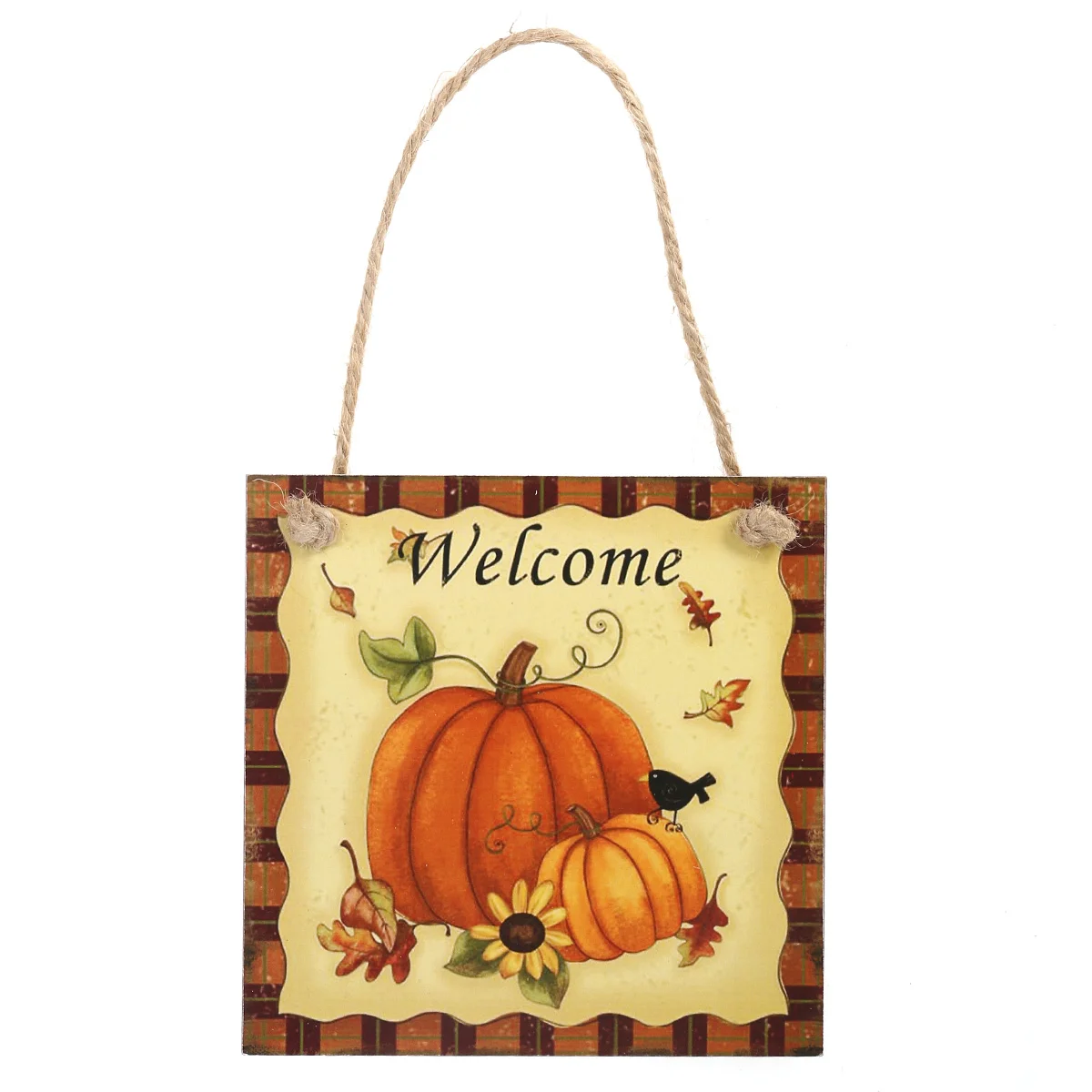 

1PC Thanksgiving Hanging Door Cartoon Wall Pendant Plaque Home Decor for Store Home Window