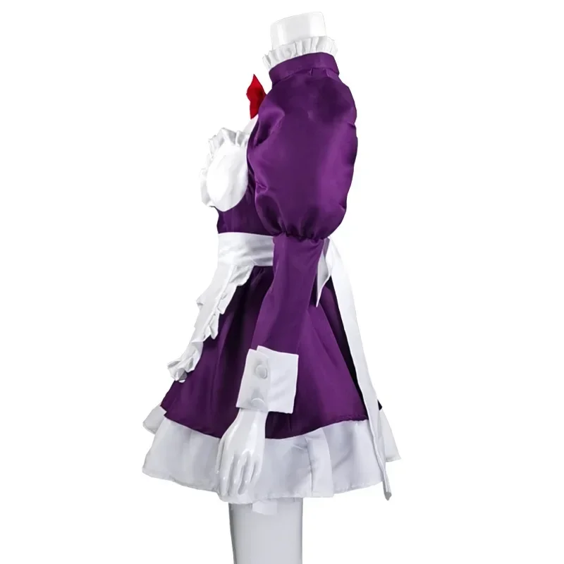 Maid-fuku Kamen Косплей Костюм Аниме High-Rise Invasion Tenkuu Shinpan Женское платье горничной Полный