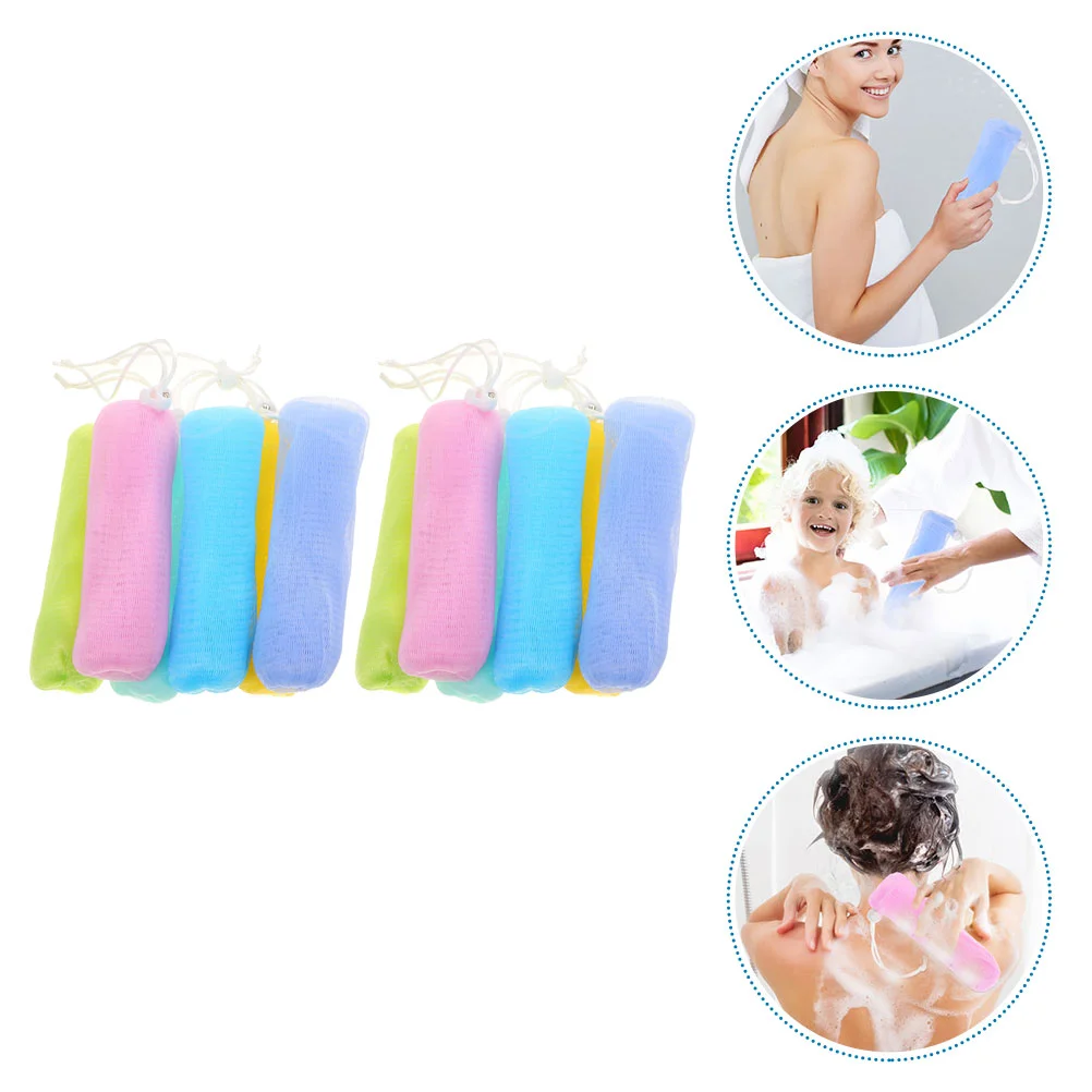 

12pcs Soap Storage Mesh Bag Bubble Making Net Bag Cleansing Foaming Nets