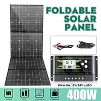 400w solar panel 18v dc cable usb port outdoor portable battery charger for phone car yacht rv lights charging with controller