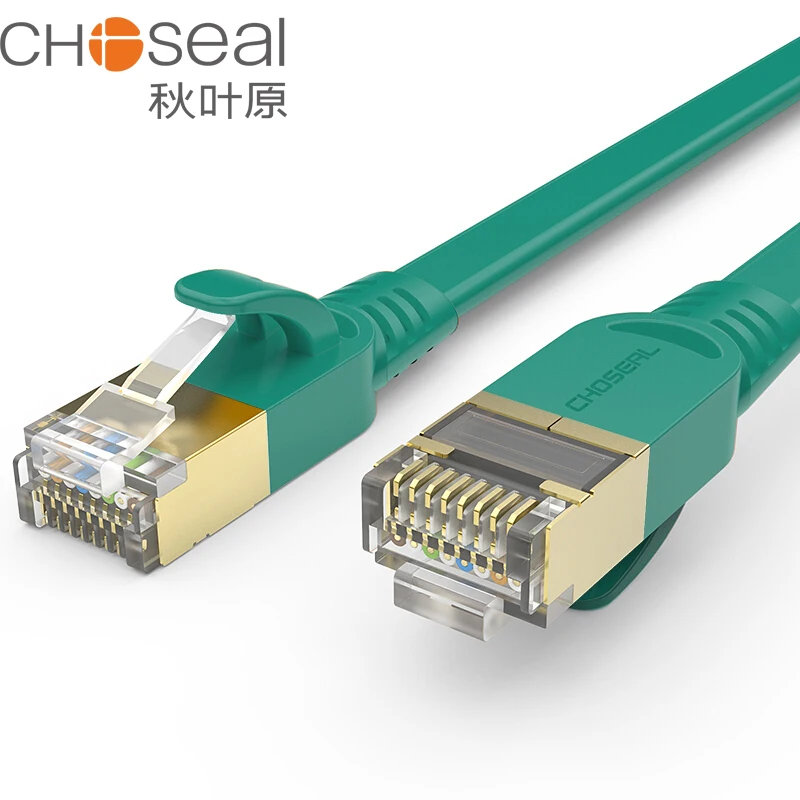 

B3131 Choseal CAT7 Ethernet Kabel RJ45 10Gb Snelle Afgeschermde Sstp Netwerkkabel Platte Lan Netwerk Patchkabel Cat7 Voor