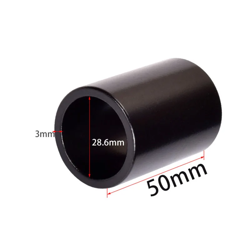 

Gasket For 28.6mm 50mm Black Bike heighten Aluminum alloy Bicycle Cycling Washer Spacer Thicken Stem Handlebar