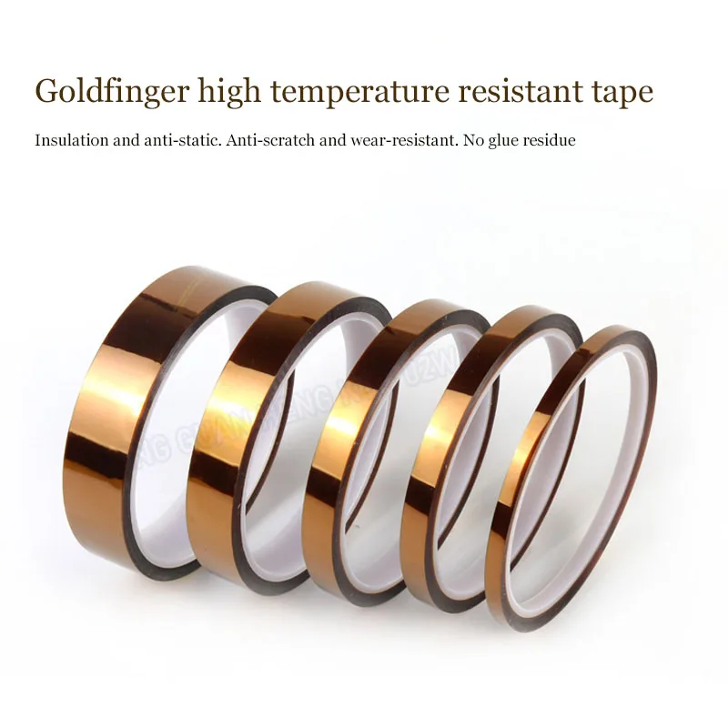 

1Roll Wide 5/8/10/15/20mm For Pi Polyimide Heat Resistant Tape Electronic Circuit Board Thermal Transfer Insulation Film