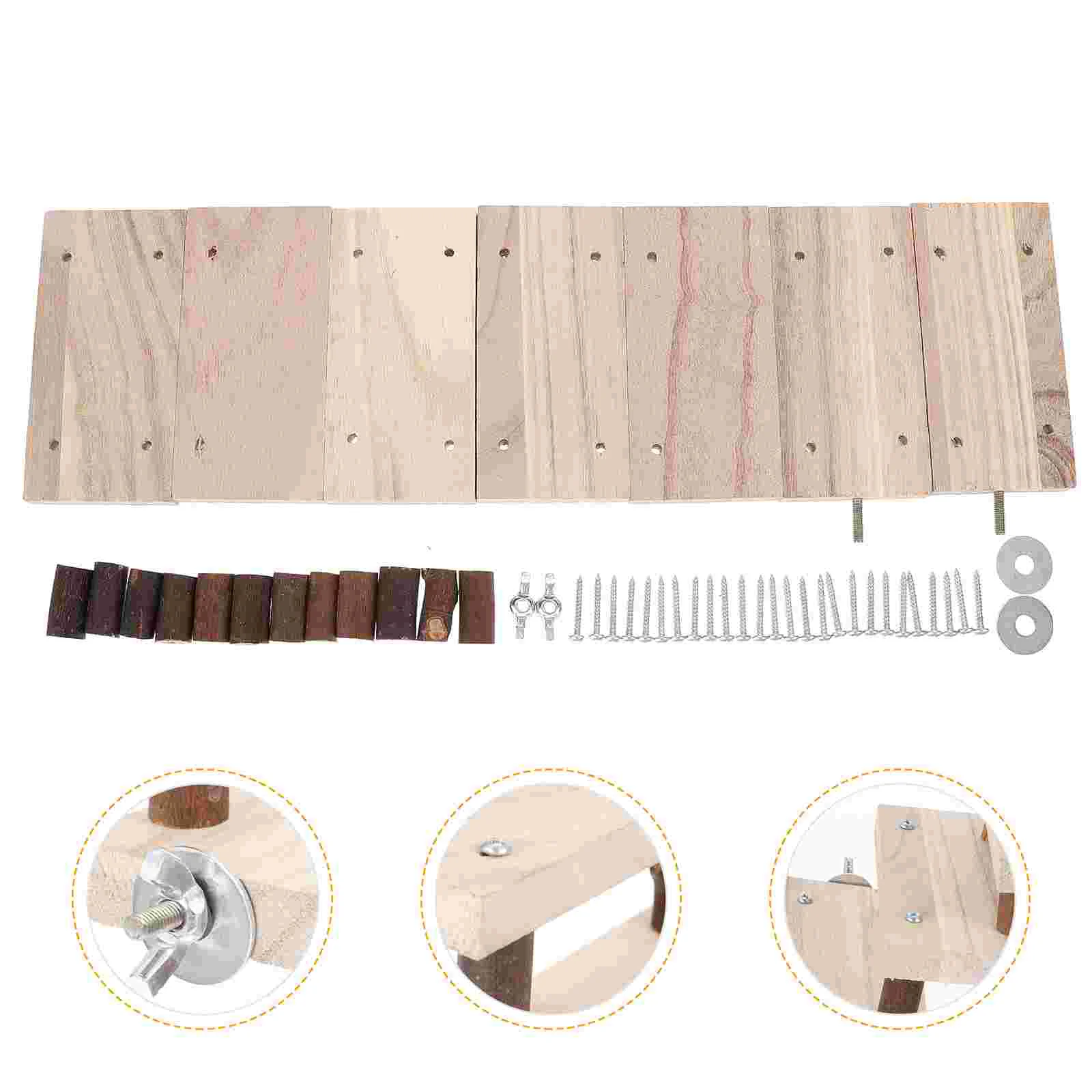 

Ladder Climbing Hamsterwooden Parrotsquirrel Platform Pet Small Playground Bird Guinea Stairs Pedal Chinchilla Ferret Bridgepets