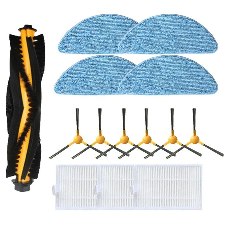 

For Alfawise V8S Pro E30B Main Brush Roller Side Brush HEPA Filter Mop Cloths Vacuum Spare Parts