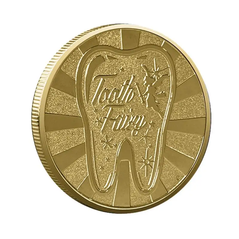 

Tooth Fairy Coins Lost Teeth Reward Commemorative Coin Tooth Fairy Golden Coin No Fading Tooth Fairy Coin For Lost Tooth Kids