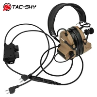 ts tac sky rac ptt adapter tactical dual channel midland plug tactical headset compatible with walkie talkie and midland ptt