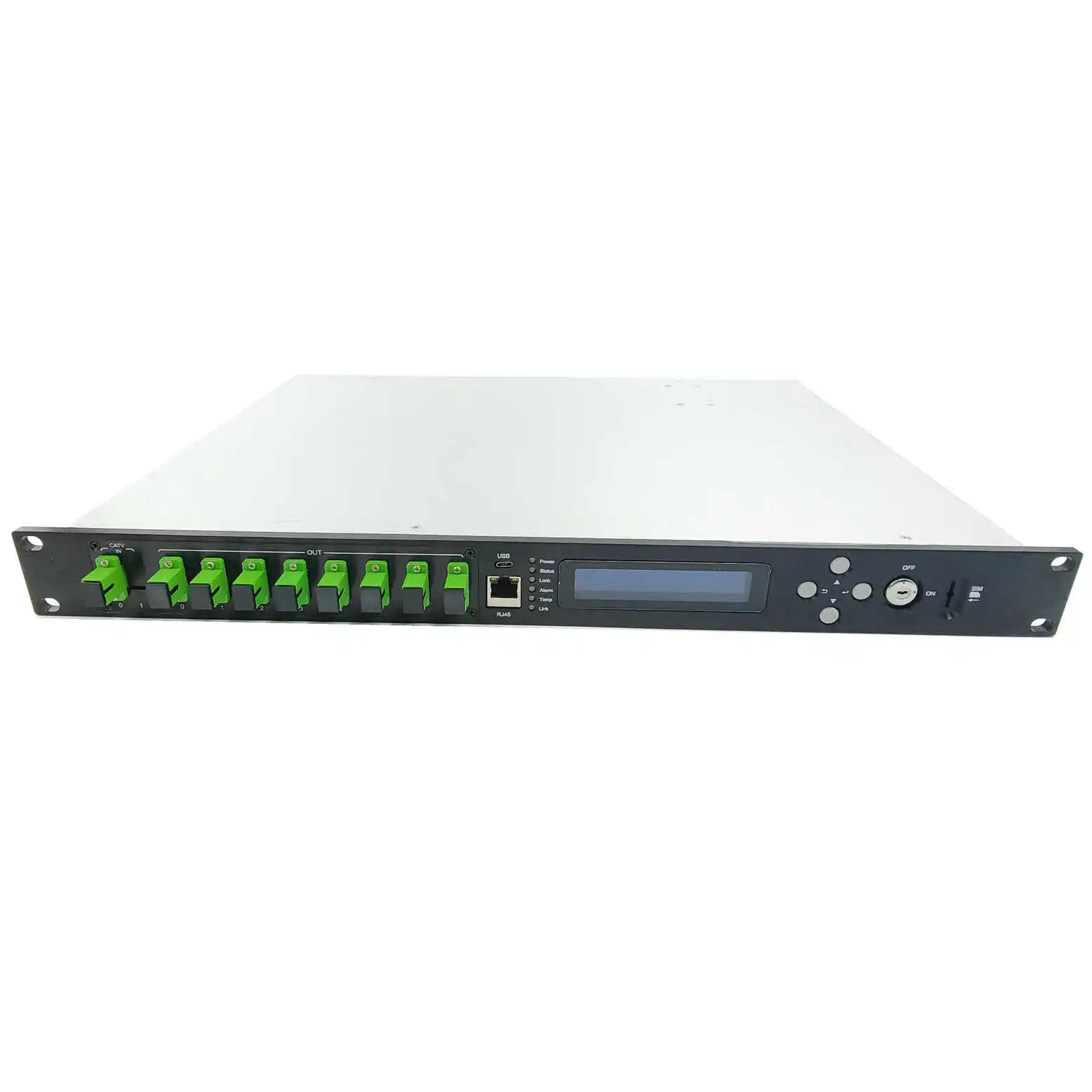 

56EYA 1U Series High Power Er/Yb Doped Fiber Amplifier 23 Dbm Edfa 8 Port CATV Fiber Optical Amplifier