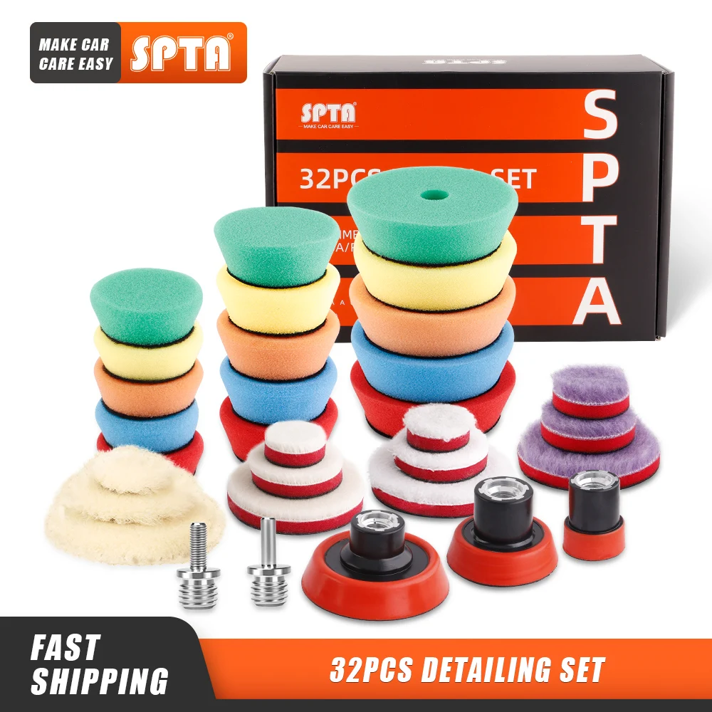 SPTA 1/2/3 Inch T-shape Sponge M14 5-8/11 Auto Detail Polish