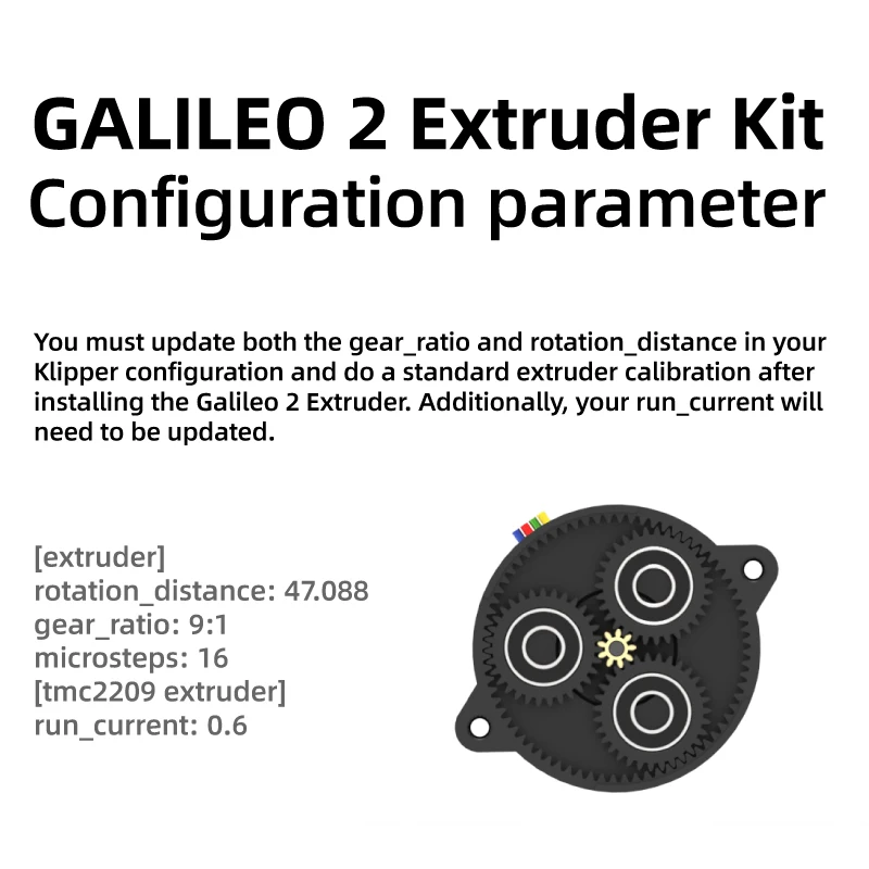 Кронштейн экструдера Mellow Hollow G2E Galileo 2