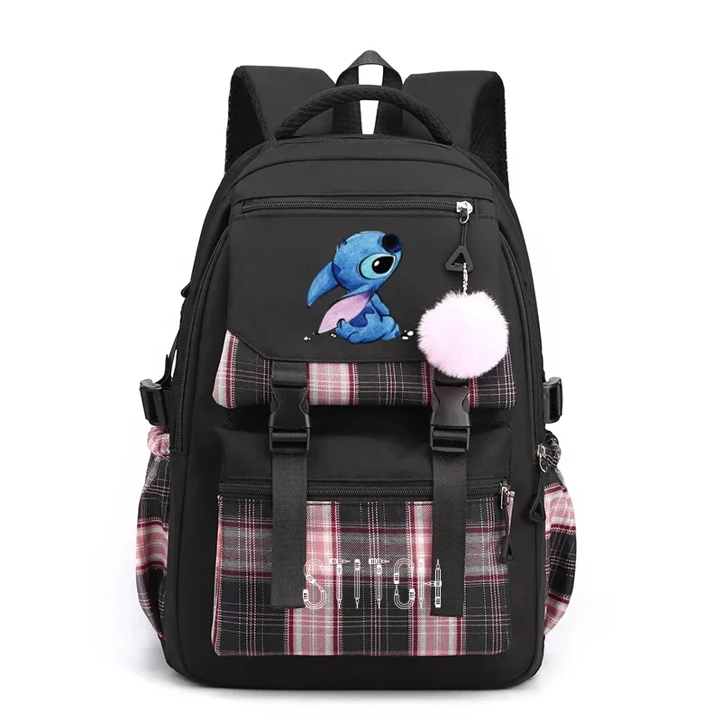 

Рюкзак для начальной младшей и старшей школы Disney Stitch, модный вместительный водонепроницаемый рюкзак с мультипликационным рисунком для мужчин и женщин