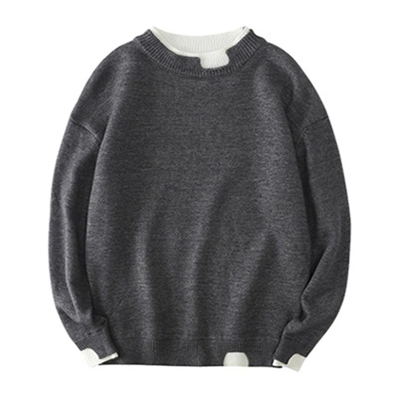 Зимний новый оригинальный мужской Повседневный свитер с подкладкой 8XL 7XL 6XL 5XL