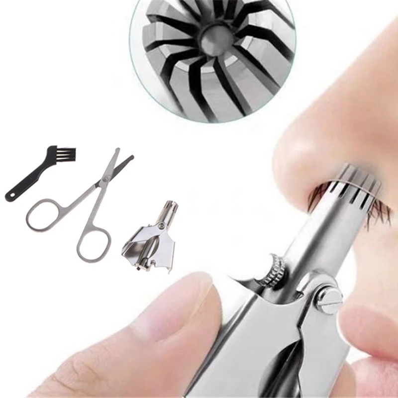 

Mini Portable Nose Hair Trimmer Manual Nose Hair Scissors Men's Nose Hair Trimmer High Quality Nose Hair Cutting Tools