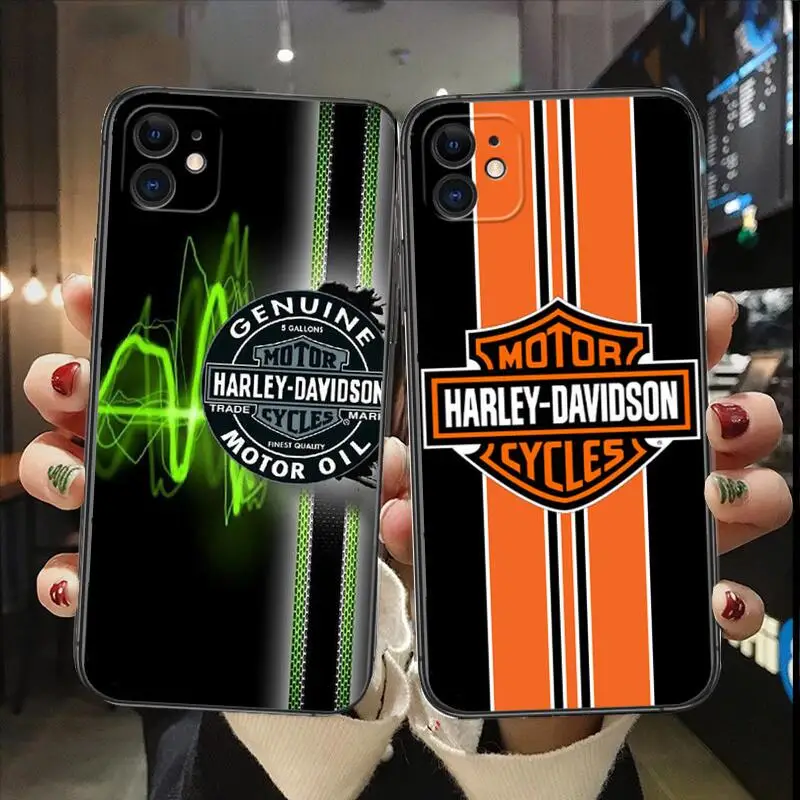 Motorcycle Harleys Davidsons Phone Case For Apple IPhone 13 12 11 14 Pro Max Mini SE XR X XS  Max 6 6S 8 7 plus Fashion Covers