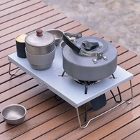outdoor stove table protable folding aluminum alloy lightweight insulation fixed camping stove cooking stand bracket holder