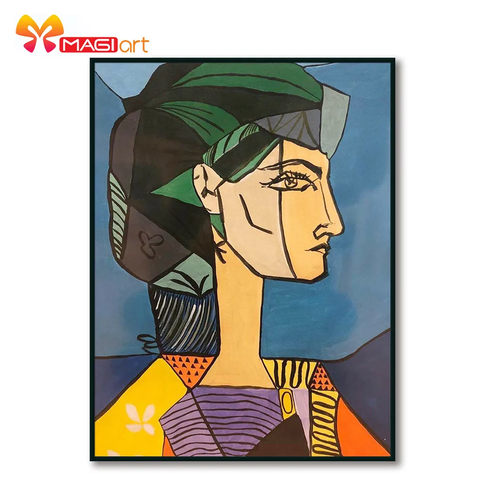 

Наборы для вышивки крестиком, наборы для вышивки 11CT водорастворимые рисунки на холсте 14C абстрактная девушка-NCMP152