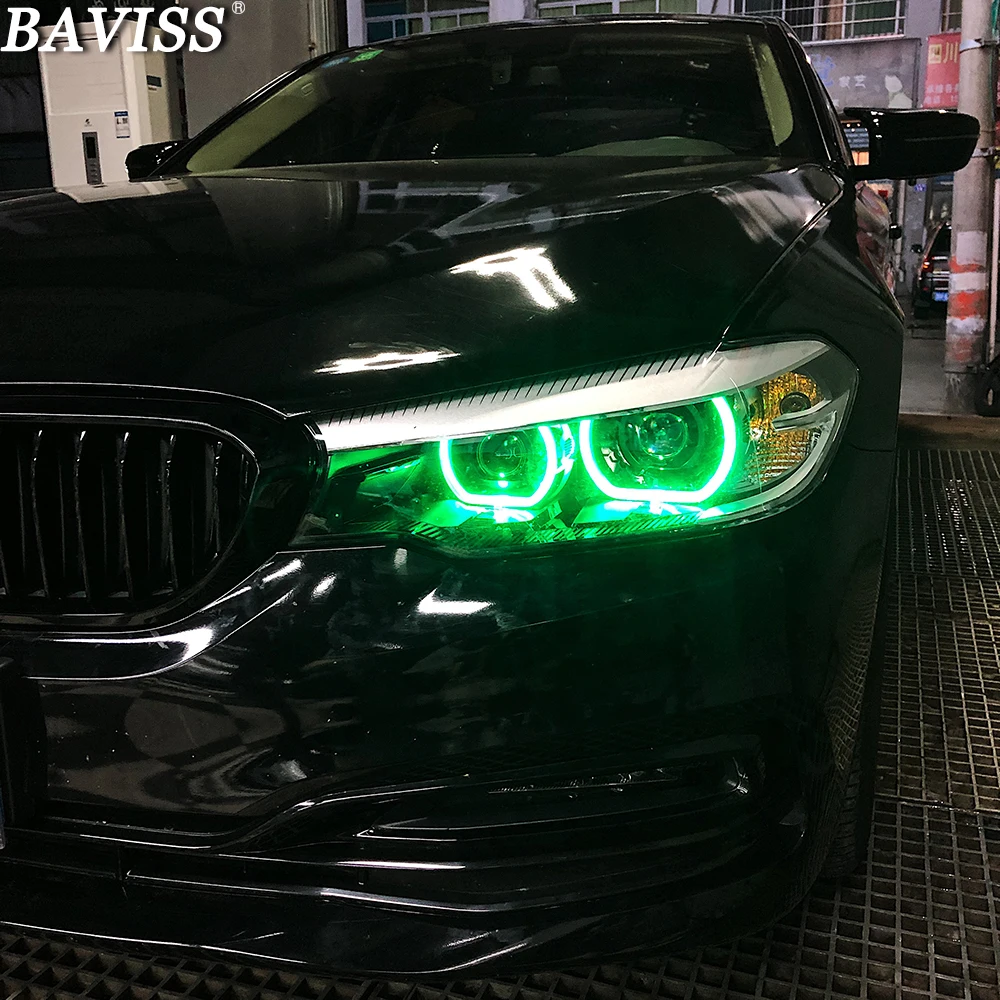 63117214934 Многоцветный модуль дневного хода RGB DRL 7214934 Ангельские глазки для BMW 5-й