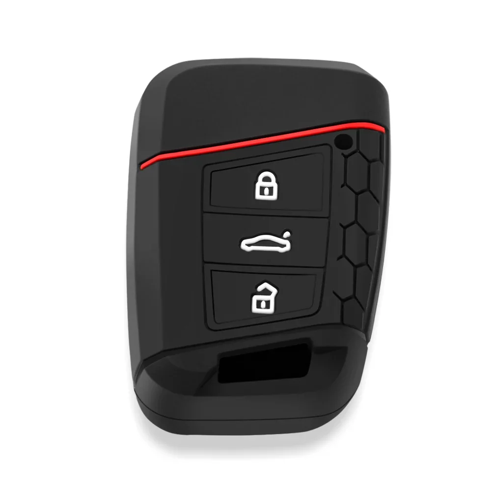 

Силиконовый Чехол-держатель Для Ключей Для Skoda Octavia, Kodiaq, Karoq, Volkswagen VW Polo, Passat B8