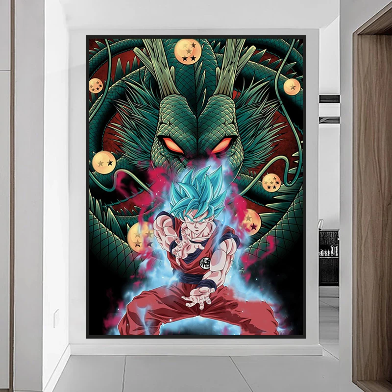 

Dragon Ball Canvas Painting Japanese Anime Goku Poster HD Print Wall Art Prints Home Children's Room Wall Picture Decoration Mur