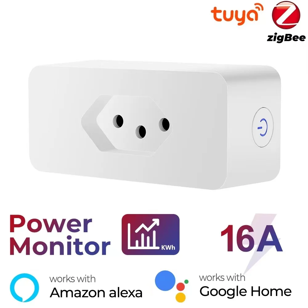 

Смарт-вилка с монитором питания, 16 А, Wi-Fi