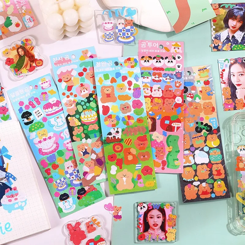

Assorted Cute Animal Stationery Stickers Kawaii Decorative Labels Aesthetic Photo Album Sketchbook Notebooks Teacher Supplies