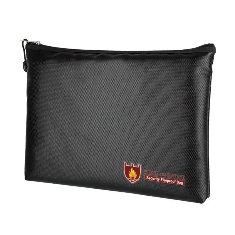 

Portable Fireproof Waterproof Document Envelope File Folder Financial Bill Fireproof Money Bag Lipo Safe Bag For Home Office