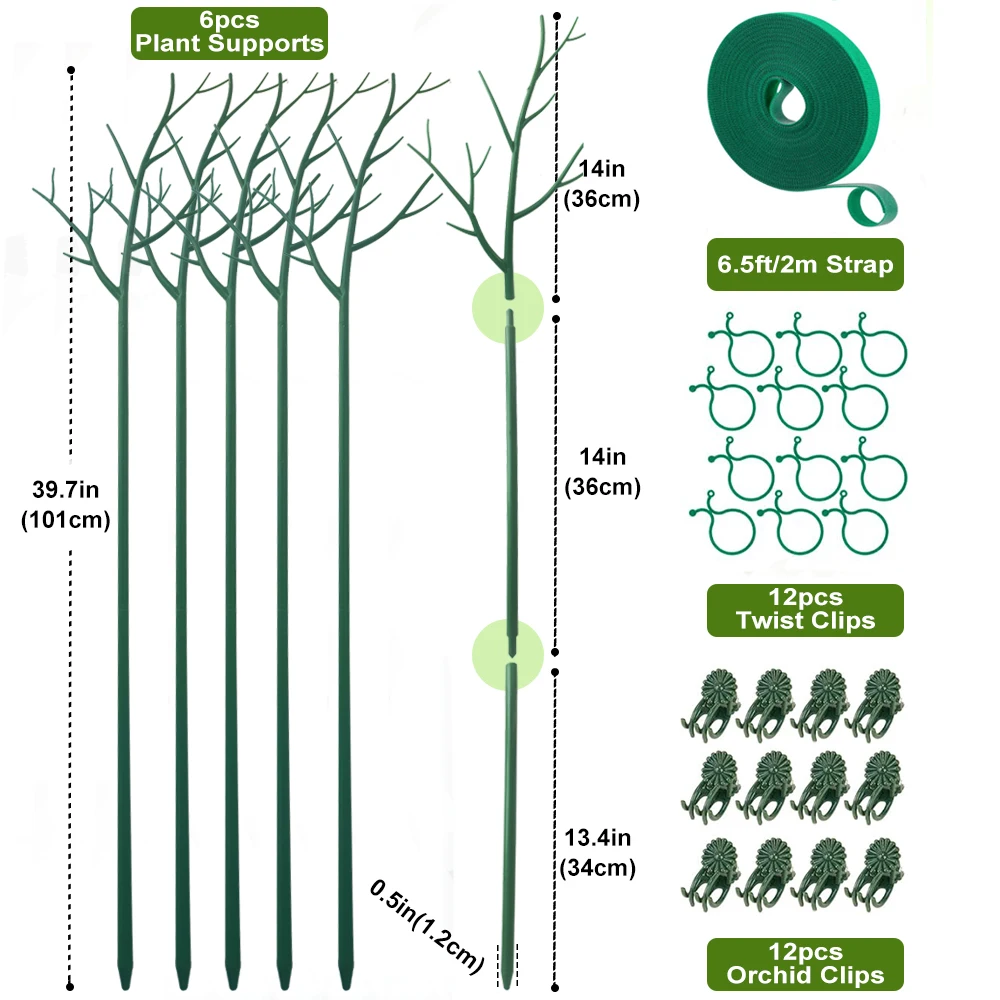 

Пластиковые опоры для растений 2/4/6 шт
