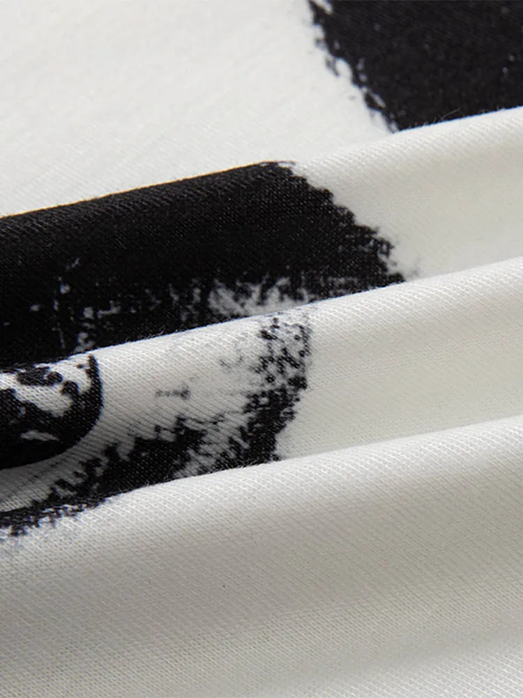 BIDIJONES Высокий стиль Y2K укороченный топ из хлопка и полиэстера