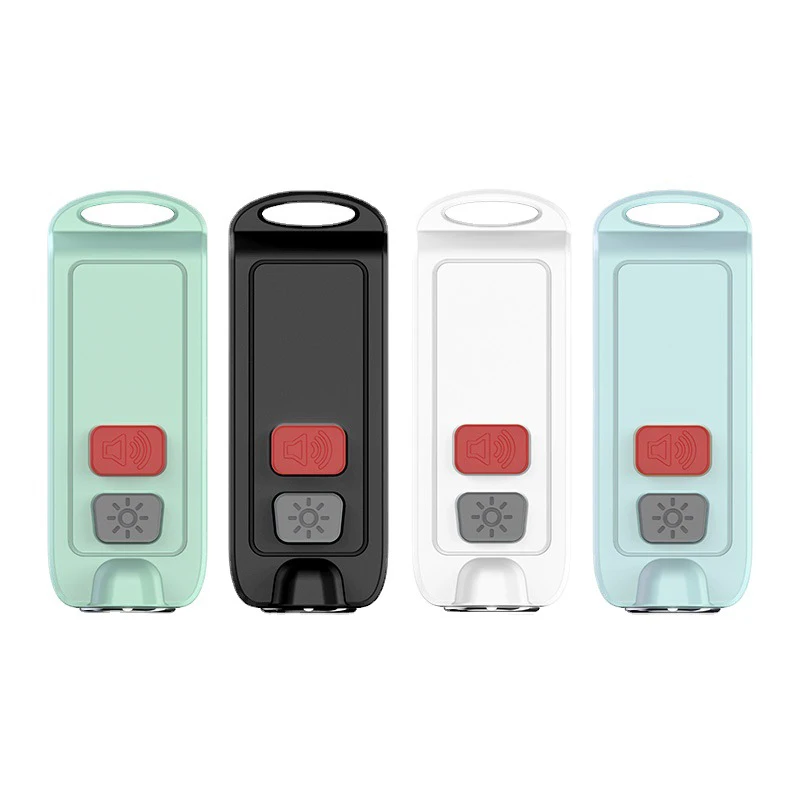 

Alarm USB Rechargerable Personal Alarm 130dB Waterproof LED Flashlight Emergency